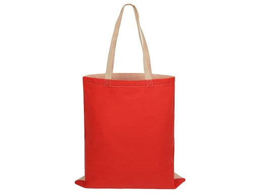 Сумка для шопинга Twin двухцветная из хлопка, 180 г/м2