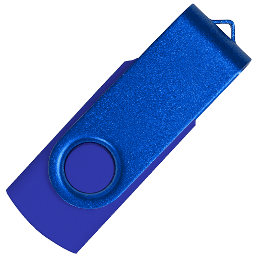 Флеш накопитель USB 2.0 Twister Assembly 16GB, пластик Софт Тач/металл