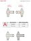 USB 2.0- флешка поворотный механизм 2 в 1, c дополнительным разъемом Type-C с одноцветным металлическим клипом
