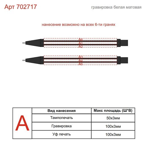 Карандаш механический шестигранный Вектор