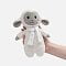 Мягкая игрушка Beastie Toys, овечка с белым шарфом