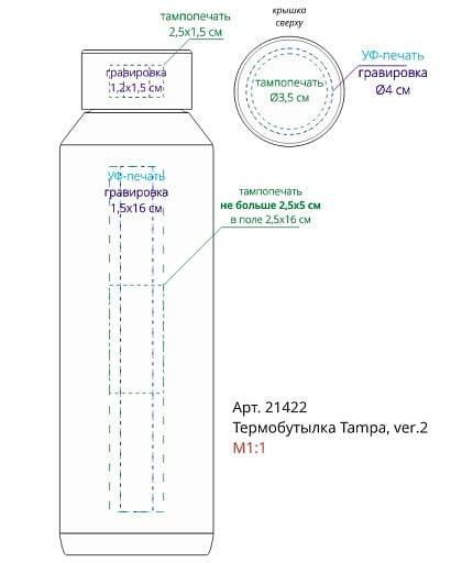 Термобутылка Tampa, ver.2