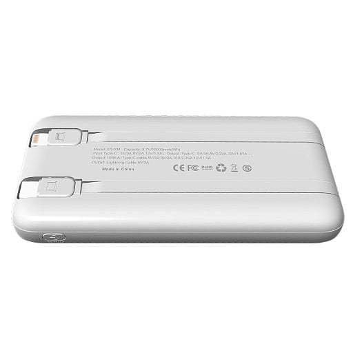 Внешний аккумулятор Nero с быстрой зарядкой (до 22,5W), 10000 mAh