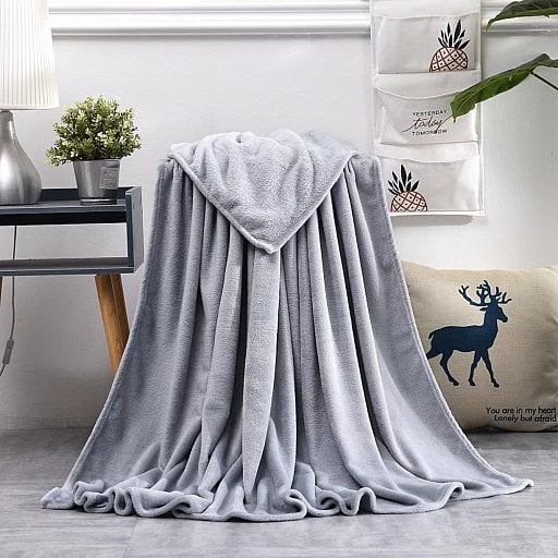 Плед мягкий флисовый Super Soft Comfort Travel, 125*170 см