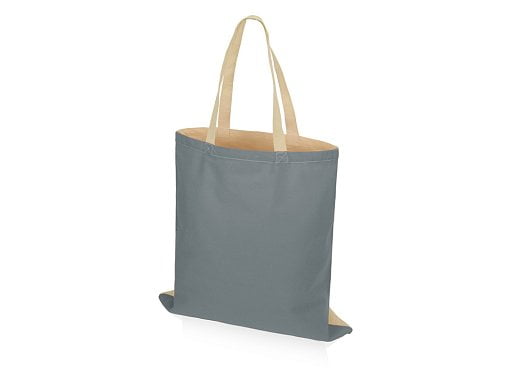 Сумка для шопинга Twin двухцветная из хлопка, 180 г/м2