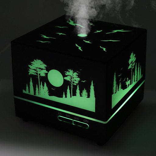 Светодиодный увлажнитель Wisdom с подсветкой гравировки