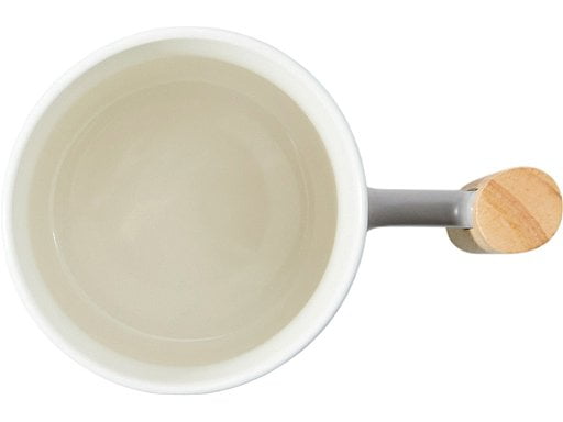 Кружка с ручкой и крышкой из каучукового дерева Jeny