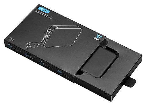 Внешний аккумулятор со встроенным кабелем USB-C Дэнси, 5000 мАч