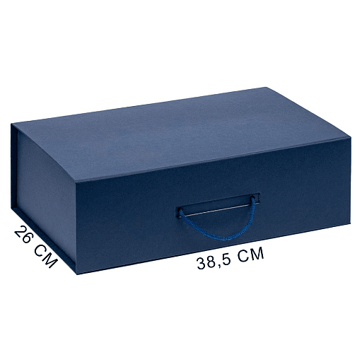 Подарочная коробка, размер 38,5*26*10,5 см, Solution Prestige Big Case Linen с магнитным клапаном и ручкой