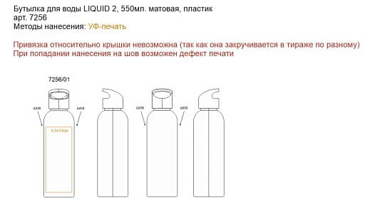 Бутылка для воды LIQUID 2